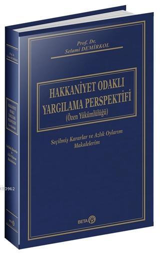 Hakkaniyet Odaklı Yargılama Perspektifi (Özel Yükümlülüğü) Ciltli - Se