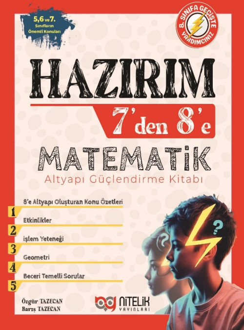 Hazırım 7’den 8’e Matematik Alt Yapı Güçlendirme Kitabı - Özgür Tezcan