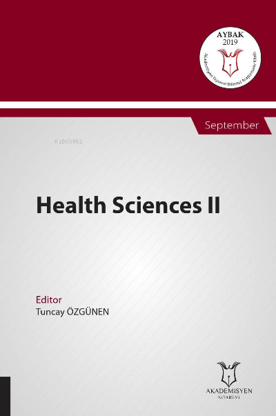 Health Sciences II ( Aybak 2019 Eylül ) - Tuncay Özgünen | Yeni ve İki