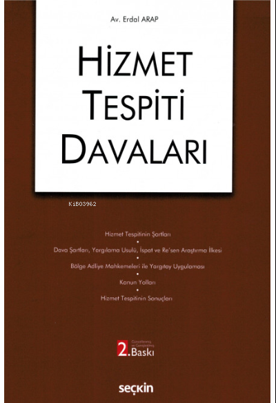 Hizmet Tespiti Davaları - Erdal Arap | Yeni ve İkinci El Ucuz Kitabın 