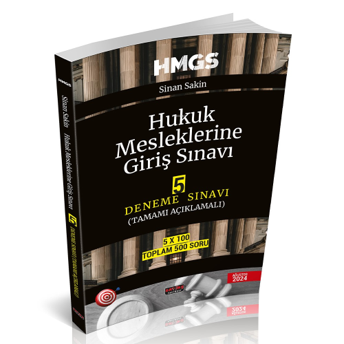 HMGS Hukuk Mesleklerine Giriş Sınavı 5 Deneme Sınavı - Sinan Sakin | Y