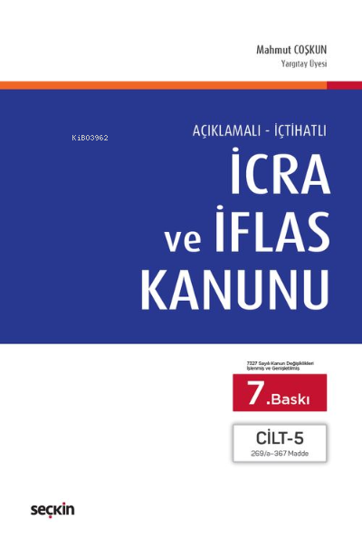 İcra ve İflas Kanunu Cilt 5 - Mahmut Coşkun | Yeni ve İkinci El Ucuz K