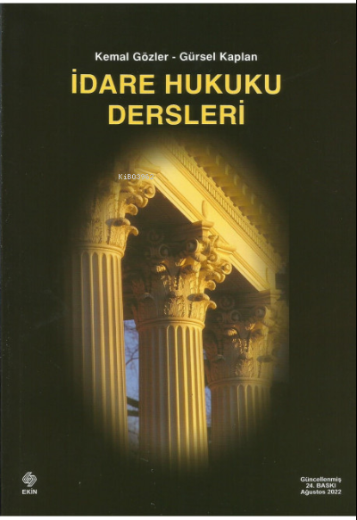 İdare Hukuku Dersleri Kemal Gözler - Kemal Gözler | Yeni ve İkinci El 