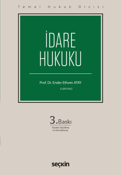 İdare Hukuku (THD) - Ender Ethem Atay | Yeni ve İkinci El Ucuz Kitabın