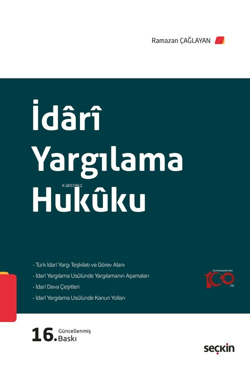 İdari Yargılama Hukûku - Ramazan Çağlayan | Yeni ve İkinci El Ucuz Kit