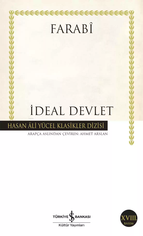 İdeal Devlet - Fârâbî | Yeni ve İkinci El Ucuz Kitabın Adresi