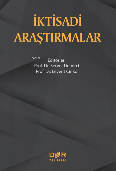 İktisadi Araştırmalar - Server Demirci | Yeni ve İkinci El Ucuz Kitabı