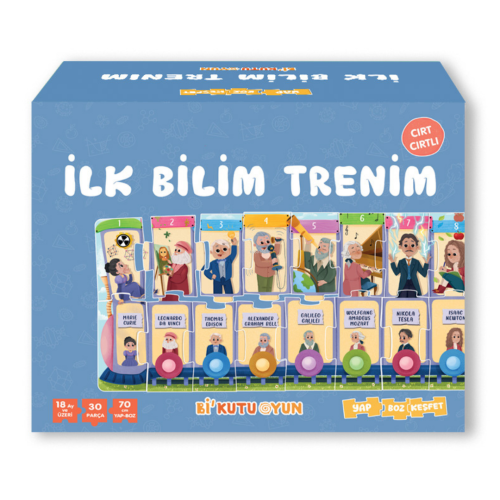 İlk Bilim Trenim - Cırt Cırtlı Yapboz ve Kitap Seti - Esra Canoğlu | Y