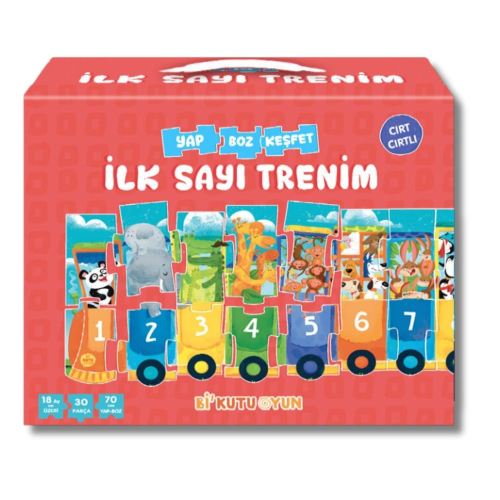 İlk Sayı Trenim - Cırt Cırtlı Yapboz ve Kitap Seti - Halil İbrahim Özt