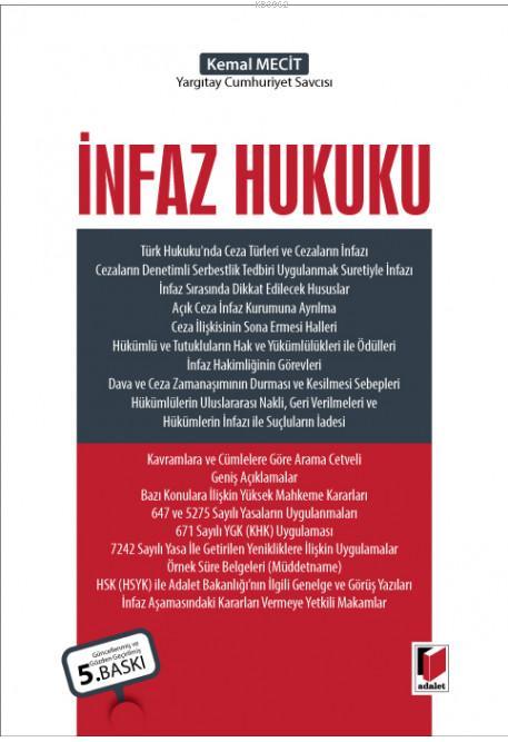 İnfaz Hukuku - Kemal Mecit | Yeni ve İkinci El Ucuz Kitabın Adresi