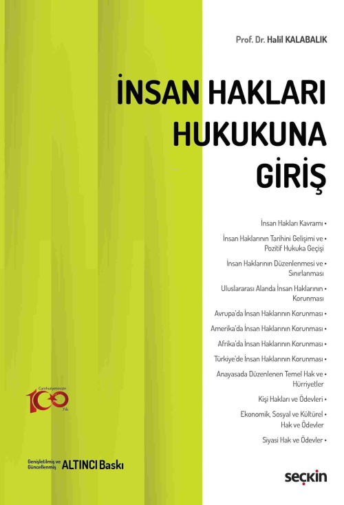 İnsan Hakları Hukukuna Giriş - Halil Kalabalık | Yeni ve İkinci El Ucu