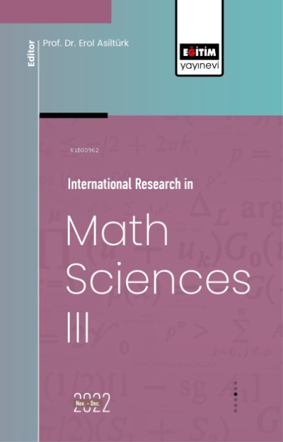 International Research in Math Sciences III - Erol Asiltürk | Yeni ve 