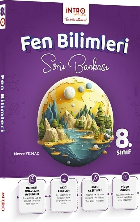 İntro Yayınları 8. Sınıf Fen Bilimleri Soru Bankası - Merve Yılmaz | Y