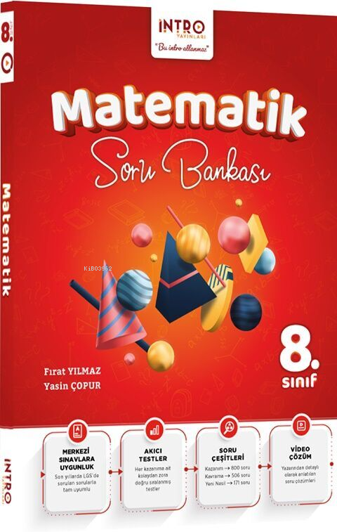 İntro Yayınları 8. Sınıf Matematik Soru Bankası - Fırat Yılmaz | Yeni 