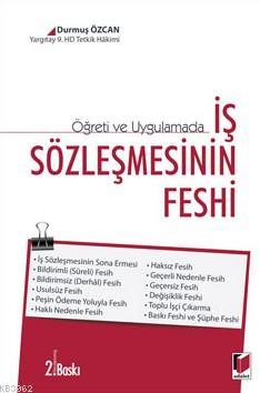 İş Sözleşmesinin Feshi - Durmuş Özcan- | Yeni ve İkinci El Ucuz Kitabı