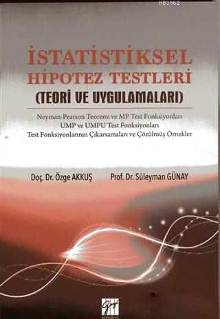 İstatistiksel Hipotez Testleri - Özge Akkuş | Yeni ve İkinci El Ucuz K