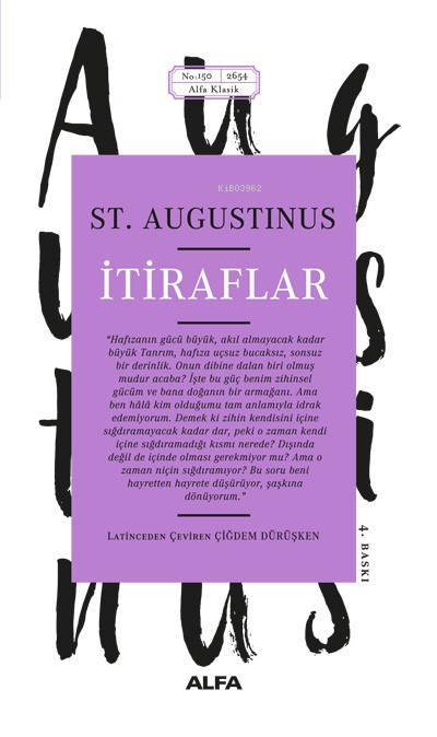 İtiraflar - Saint Augustinus | Yeni ve İkinci El Ucuz Kitabın Adresi