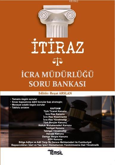 İtiraz İcra Müdürlüğü Soru Bankası - Reşat Arslan | Yeni ve İkinci El 