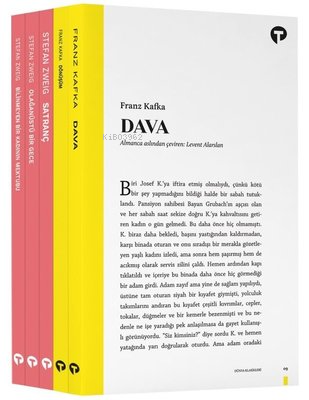 Yetişkin Klasikleri-Kafka ve Stefan Zweig Seti-5 Kitap Takım - Kolekti