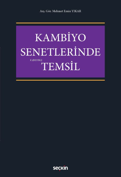 Kambiyo Senetlerinde Temsil - Mehmet Emin Yıkar | Yeni ve İkinci El Uc