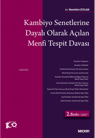 Kambiyo Senetlerine Dayalı Olarak Açılan Menfi Tespit Davası - Nuretti