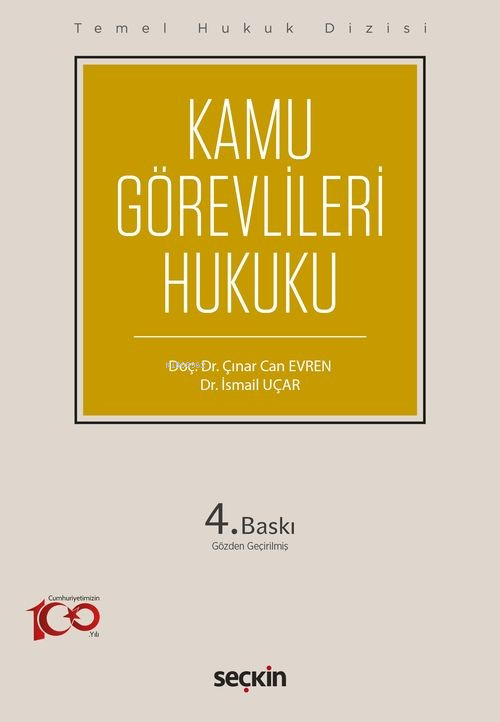 Kamu Görevlileri Hukuku (THD) - Çınar Can Evren | Yeni ve İkinci El Uc