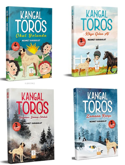 Kangal Toros Serisi 2.Sınıf Okuma Seti 8-14 Yaş (4 Kitap Set) - Mehmet