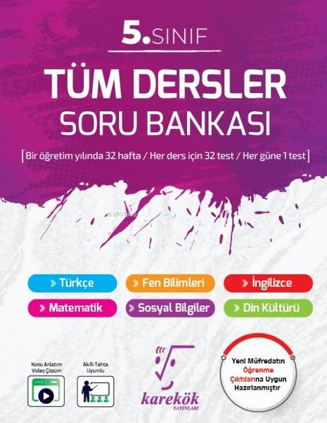 Karekök 5. Sınıf Tüm Dersler Soru Bankası - Kolektif | Yeni ve İkinci 