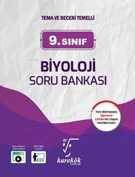 Karekök Yayınları 9. Sınıf Biyoloji Soru Bankası - Kolektif | Yeni ve 