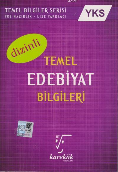 Karekök Yayınları YKS Temel Edebiyat Bilgileri Dizinli Karekök - | Yen