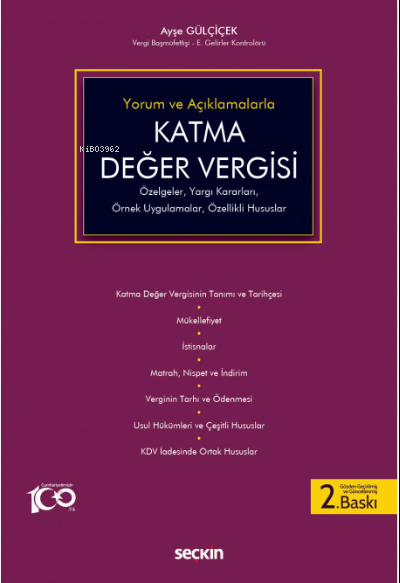 Katma Değer Vergisi - Ayşe Gülçiçek | Yeni ve İkinci El Ucuz Kitabın A