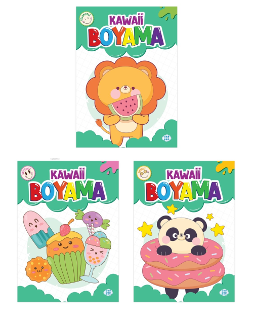 Kawaii Boyama Seti (3 Kitap Takım) - Kolektif | Yeni ve İkinci El Ucuz