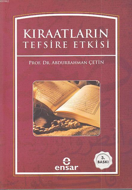 Kıraatların Tefsire Etkisi - Abdurrahman Çetin | Yeni ve İkinci El Ucu