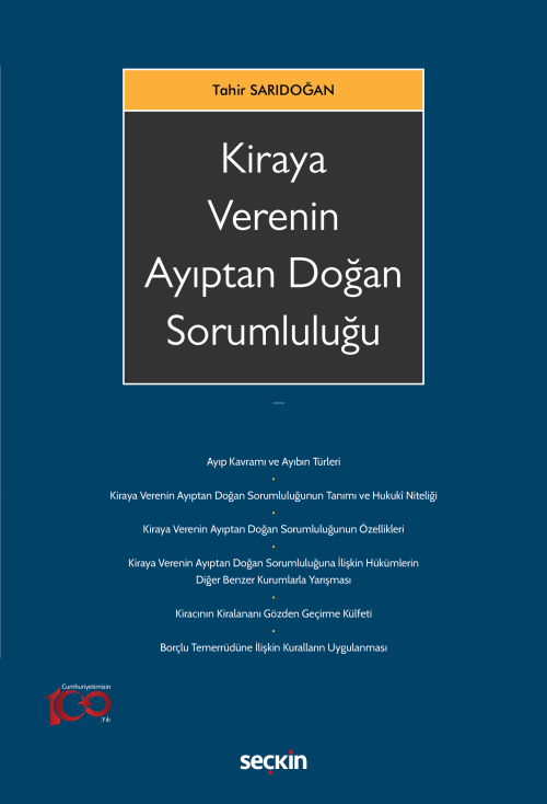 Kiraya Verenin Ayıptan Doğan Sorumluluğu - Tahir Sarıdoğan | Yeni ve İ