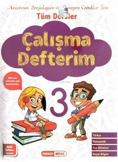 Kırmızı Beyaz 3.Sınıf Çalışma Defteri - Kolektif | Yeni ve İkinci El U