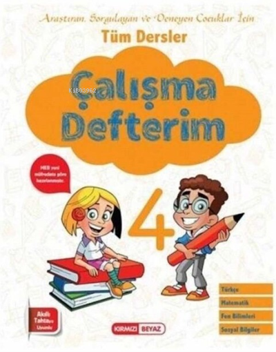 Kırmızı Beyaz 4.Sınıf Çalışma Defteri - Kolektif | Yeni ve İkinci El U