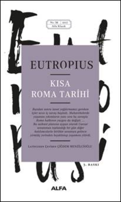 Kısa Roma Tarihi - Eutropius | Yeni ve İkinci El Ucuz Kitabın Adresi