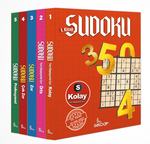 Kolaydan Zora Sudoku 5’li Set - Salim Toprak | Yeni ve İkinci El Ucuz 