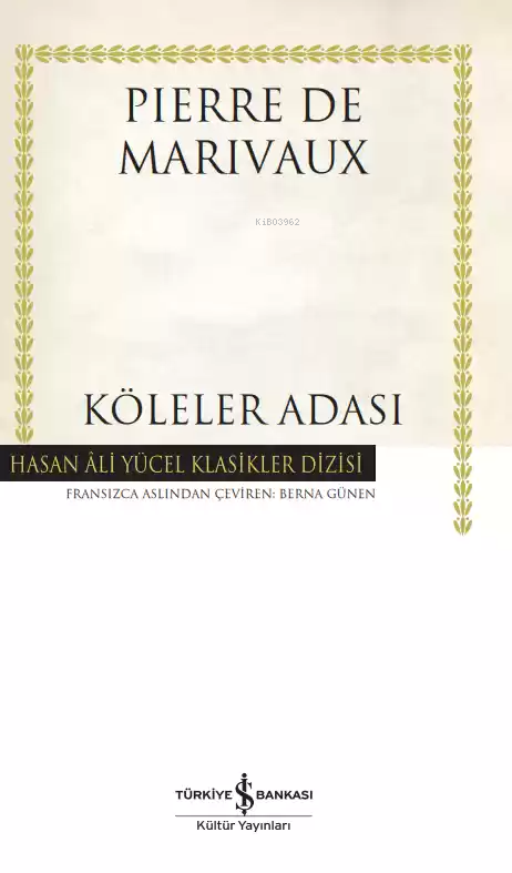 Köleler Adası - Pierre de Marivaux | Yeni ve İkinci El Ucuz Kitabın Ad