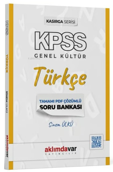 KPSS Türkçe Kasırga Soru Bankası PDF Çözümlü - Sinem Ülkü | Yeni ve İk