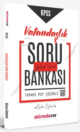 KPSS Vatandaşlık Soru Bankası PDF Çözümlü - Özkan Özkınık | Yeni ve İk