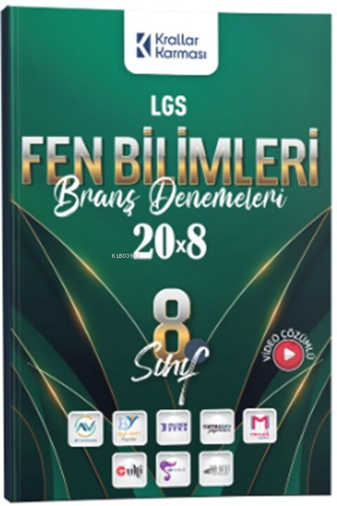 Krallar Karması 8. Sınıf LGS Fen Bilimleri 20 x 8 Branş Denemeleri - K