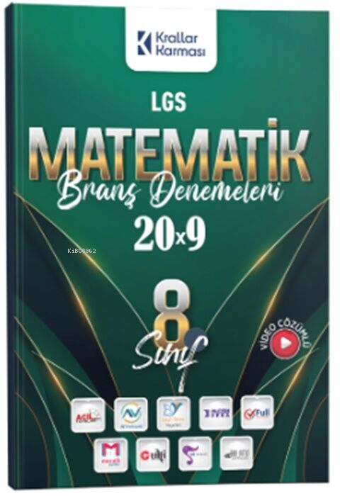 Krallar Karması 8. Sınıf LGS Matematik 20 x 9 Branş Denemeleri - Kolek