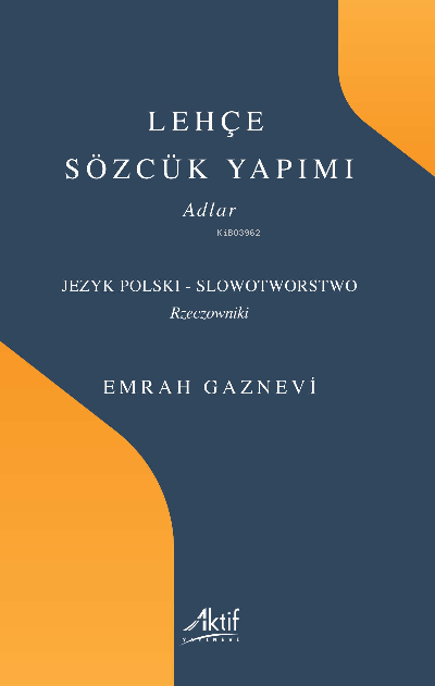 Lehçe Sözcük Yapımı;Adlar - Emrah Gaznevi | Yeni ve İkinci El Ucuz Kit