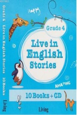 Live in English Stories Grade 4 - 10 Books-CD - Seval Deniz | Yeni ve 