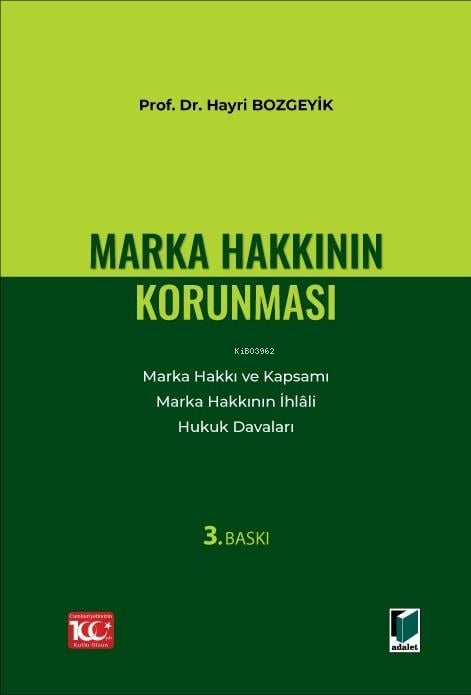 Marka Hakkının Korunması - Hayri Bozgeyik | Yeni ve İkinci El Ucuz Kit