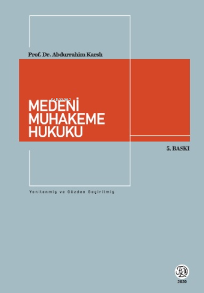 Medeni Muhakeme Hukuku Filiz Kitabevi - Abdurrahim Karslı | Yeni ve İk