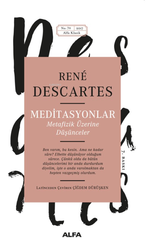 Meditasyonlar - Rene Descartes | Yeni ve İkinci El Ucuz Kitabın Adresi