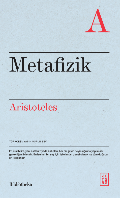 Metafizik - Aristoteles | Yeni ve İkinci El Ucuz Kitabın Adresi