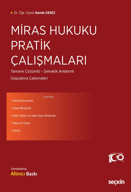 Miras Hukuku Pratik Çalışmaları - Hande Deniz | Yeni ve İkinci El Ucuz